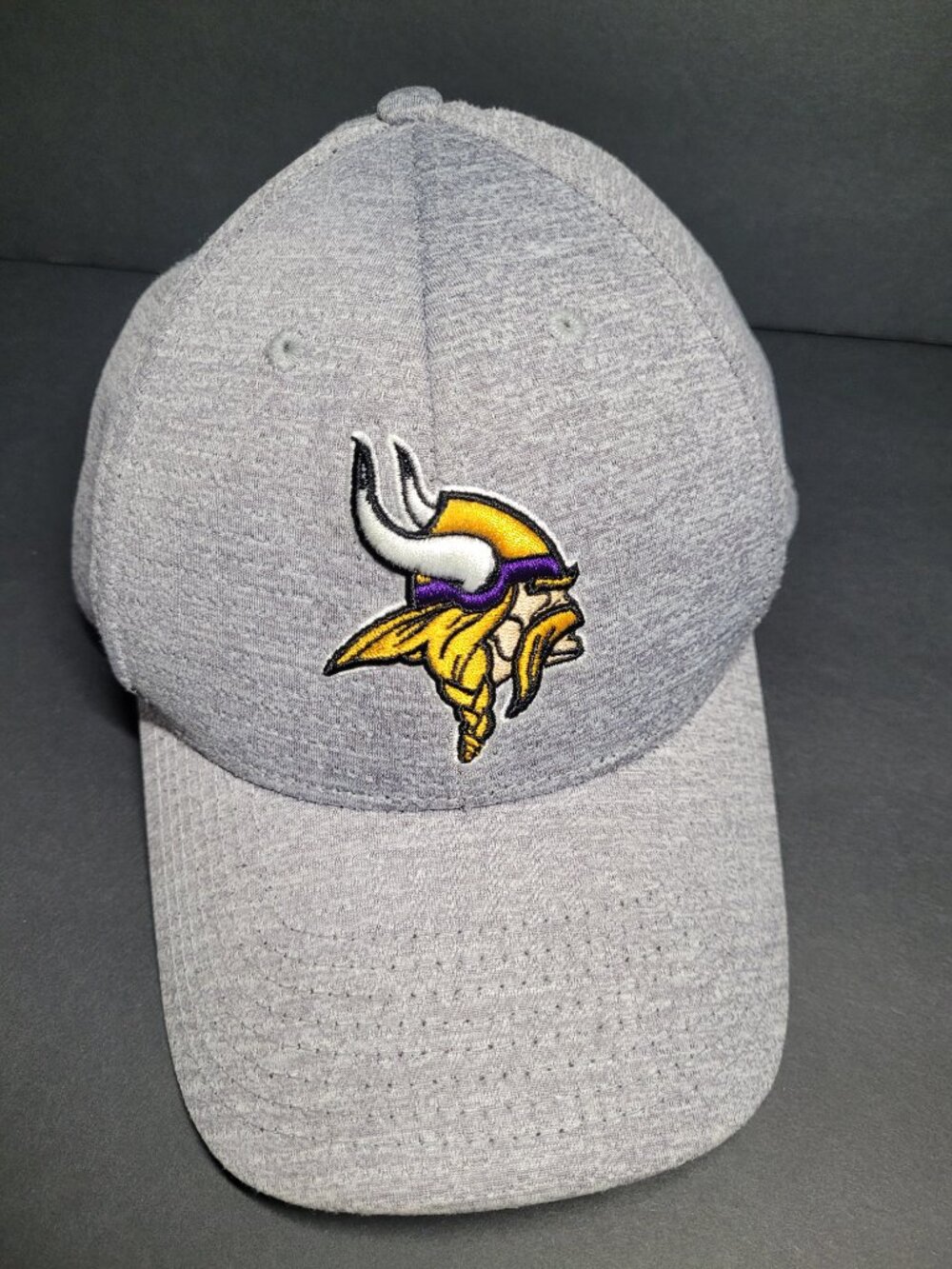 Minnesota Vikings NFL Fan Apparel Adjustable Cap Hat Gray Purple Gold Football